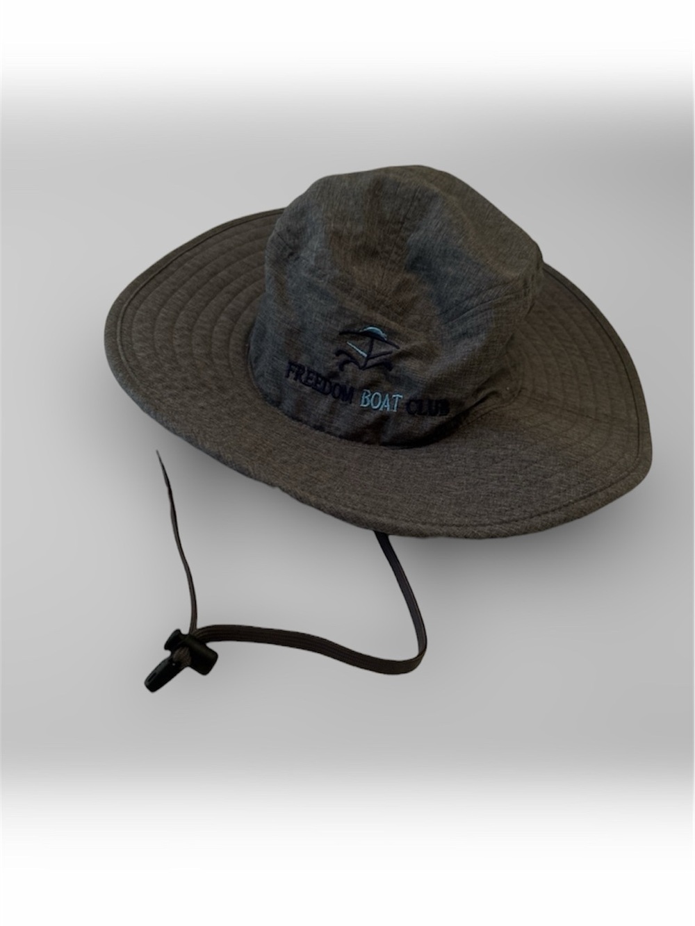 Solar Escape Freedom Boat Club Wide Brim Sun Hat Grey One Size